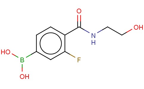 N-(2-HYDROXYETHYL) 4-BORONO-2-FLUOROBENZAMIDE